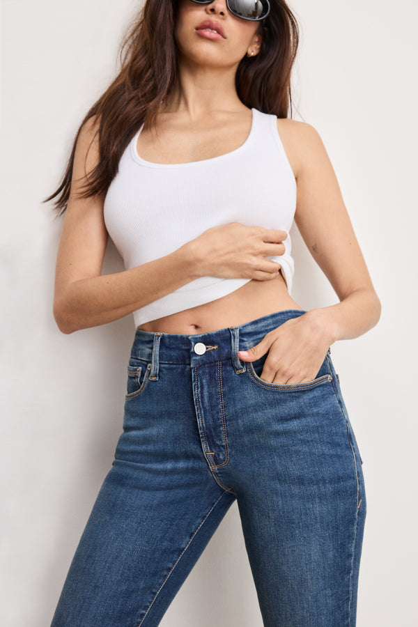 GOOD LEGS STRAIGHT JEANS LONG | BLUE004