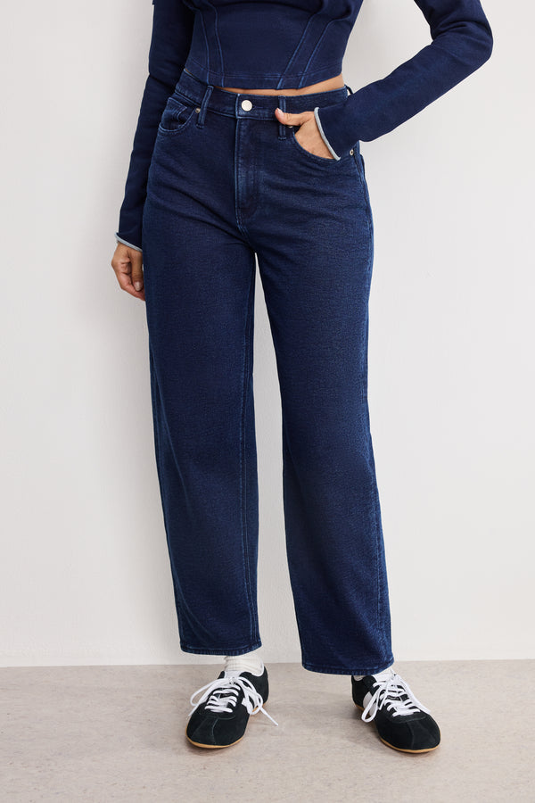 JEANIUS BARREL SWEATPANTS | INDIGO1029