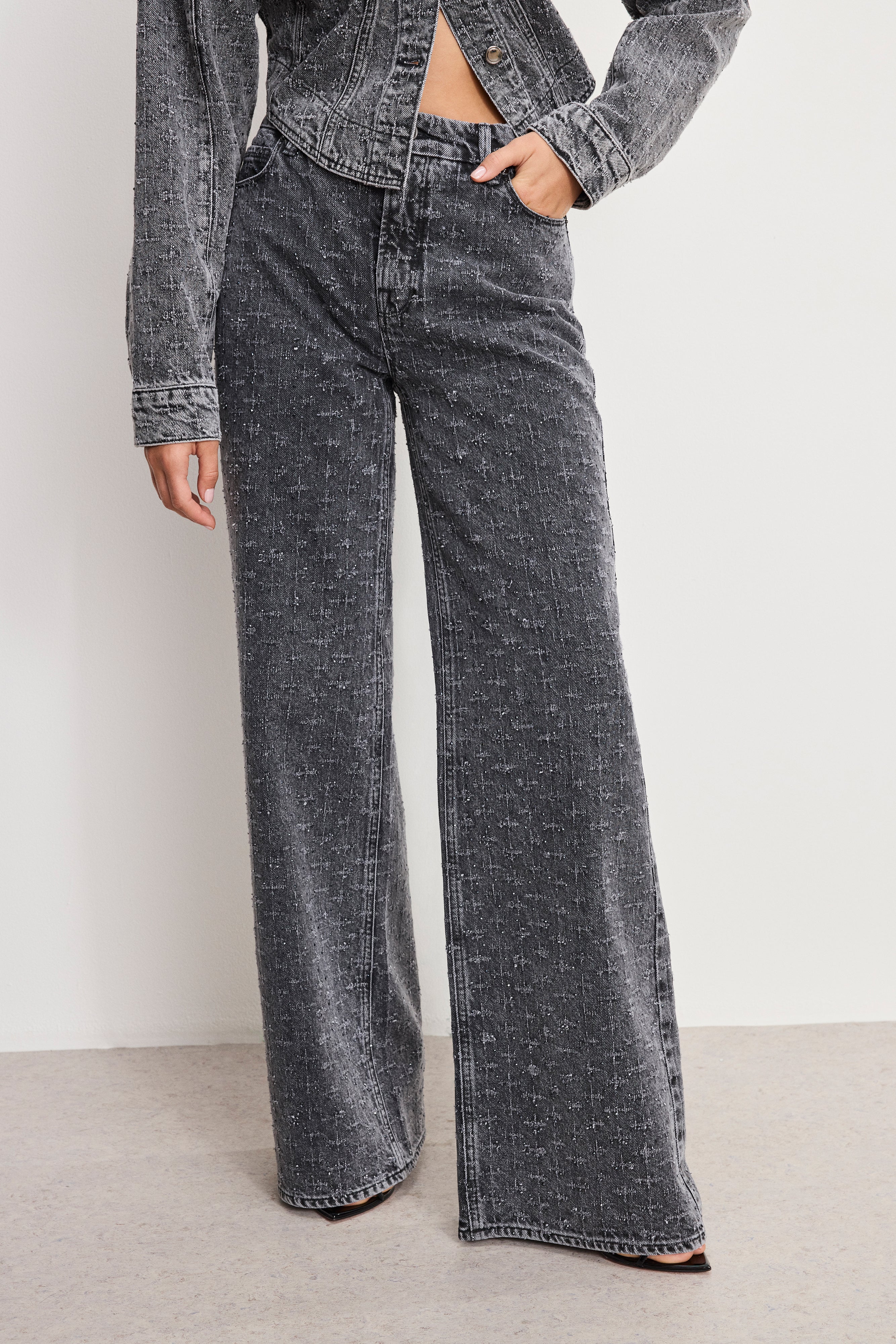 DOLLY JOLEANS CRYSTAL RELAXED JEANS | BLACK415 – GOOD AMERICAN