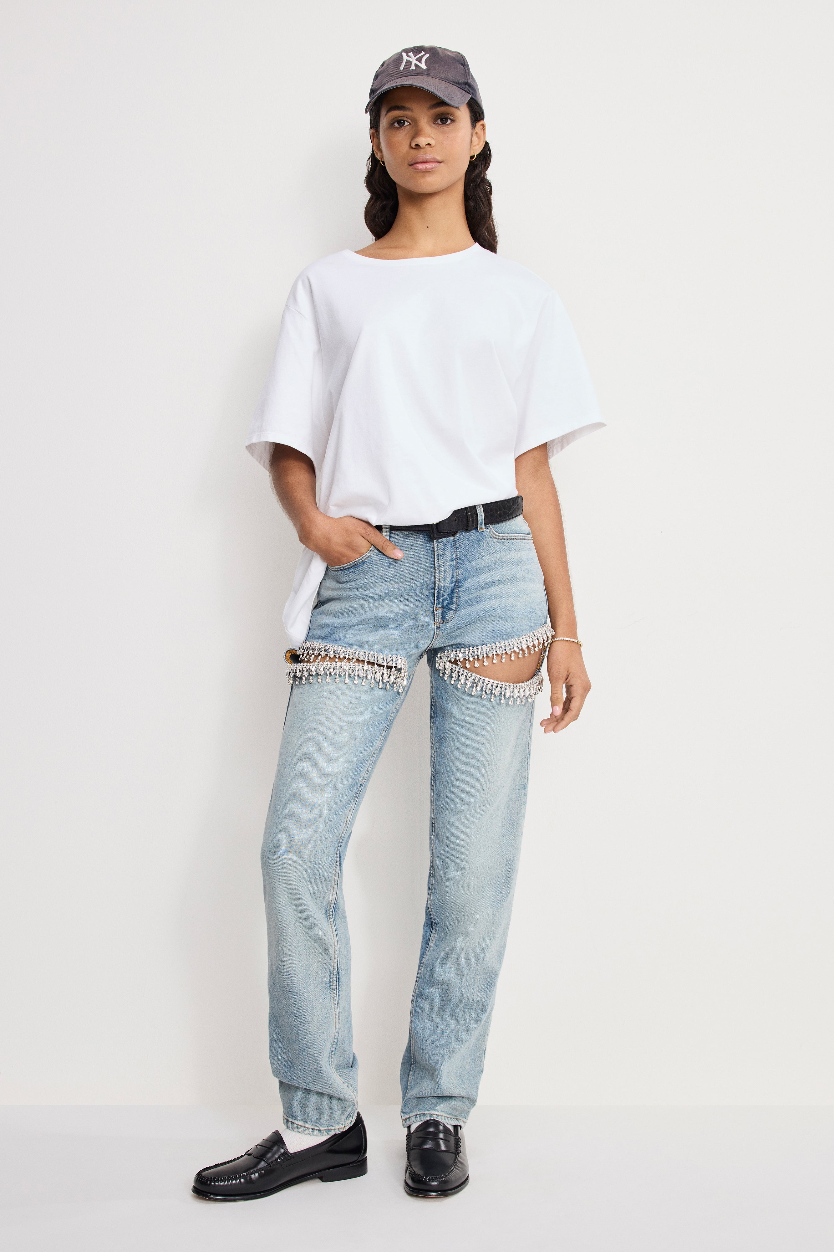GOOD ICON STRAIGHT DIAMOND JEANS | INDIGO357 – GOOD AMERICAN