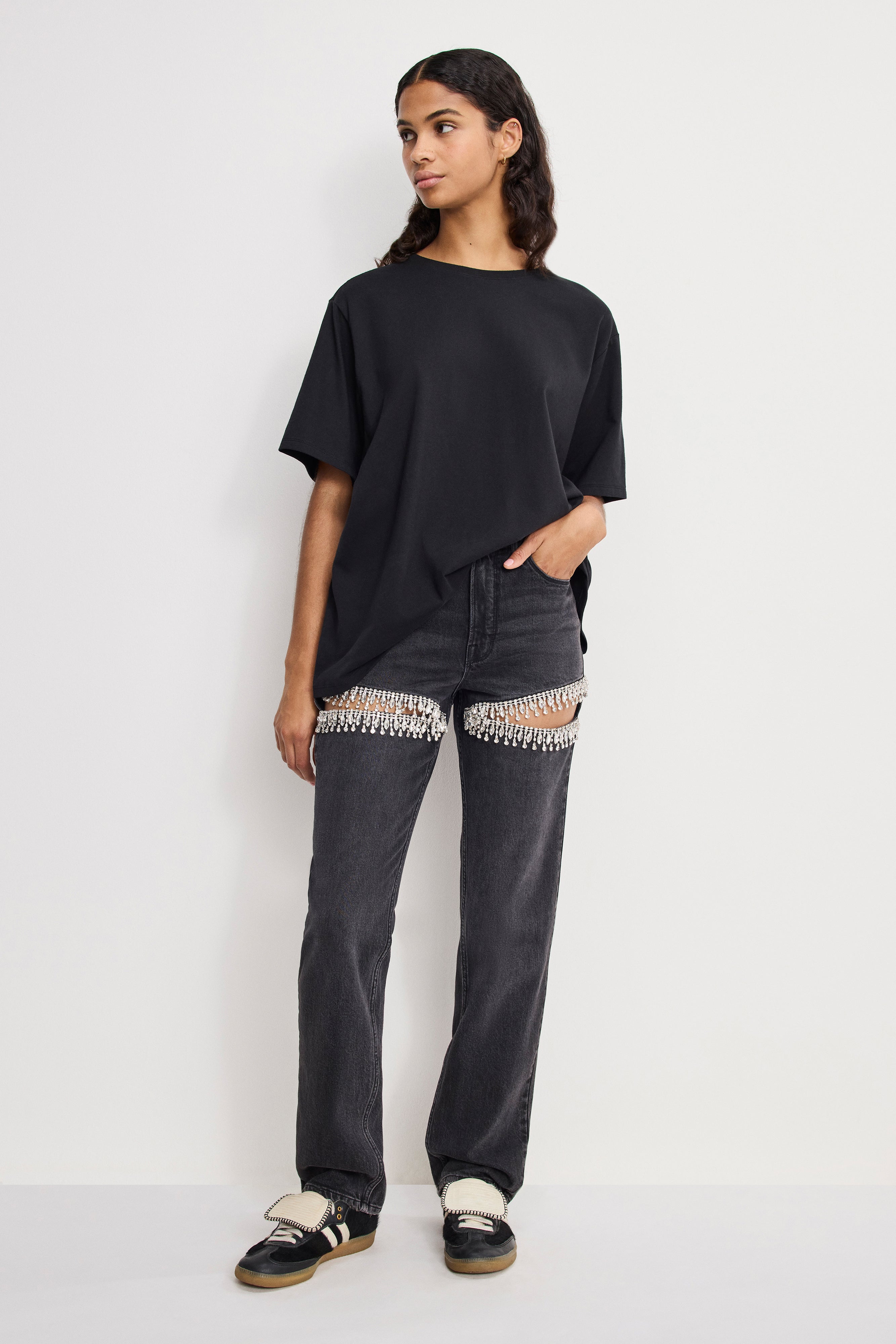 GOOD ICON STRAIGHT DIAMOND JEANS | BLACK376 – GOOD AMERICAN