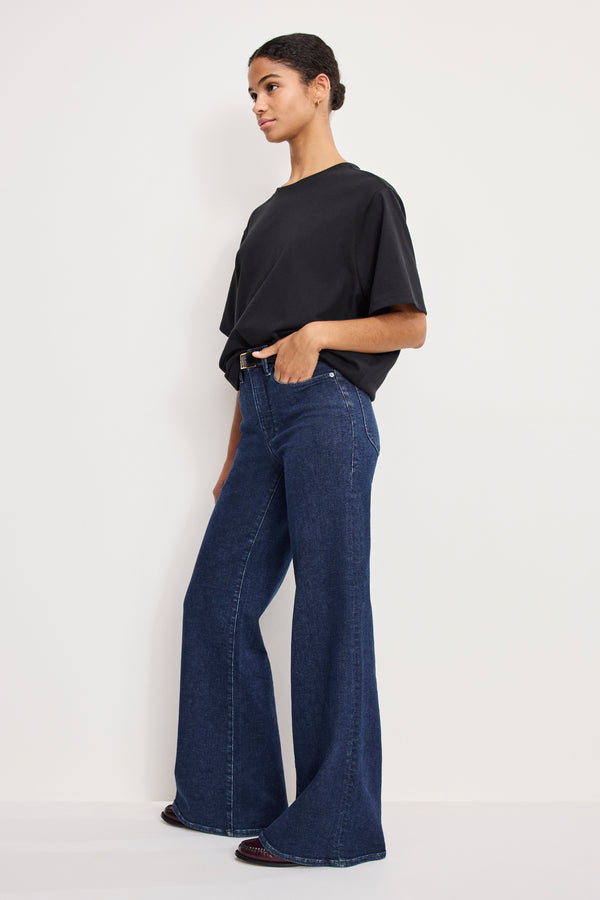 GOOD WAIST PALAZZO JEANS | INDIGO985