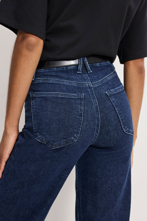 GOOD WAIST PALAZZO JEANS | INDIGO985