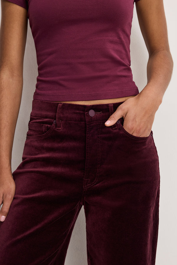 VELVET GOOD WAIST PALAZZO PANTS | FIG007