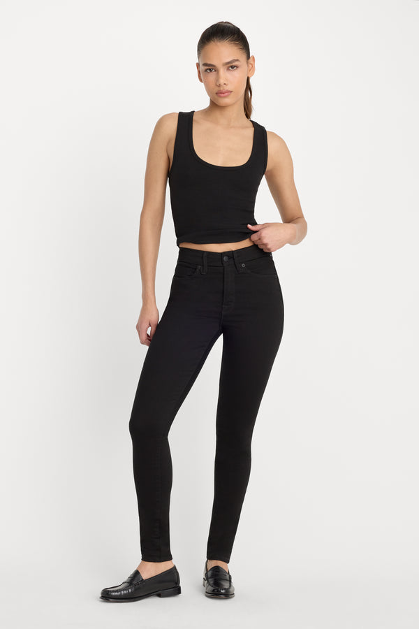 NEVER FADE GOOD LEGS SKINNY JEANS | BLACK