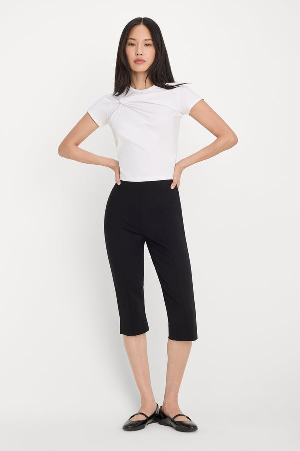 SUPER STRETCH TWIST TEE | WHITE001