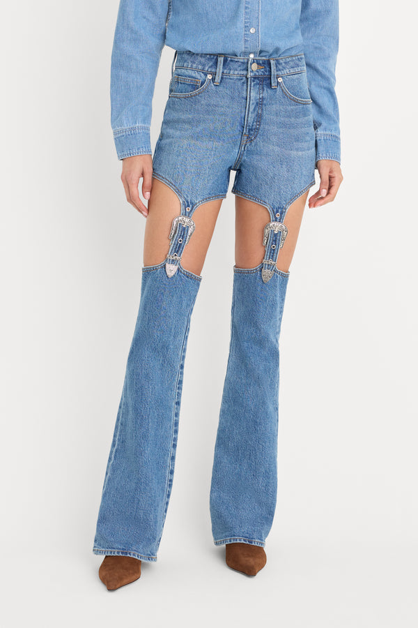 DOLLY JOLEANS BOOTCUT HIGH RISE JEANS | INDIGO1200