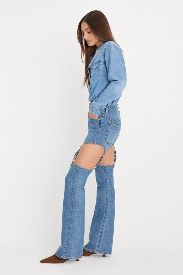DOLLY JOLEANS BOOTCUT HIGH RISE JEANS | INDIGO1200