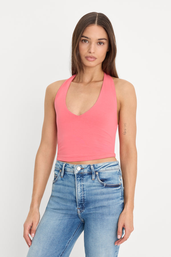THE HALTER TANK | CORAL BLOSSOM