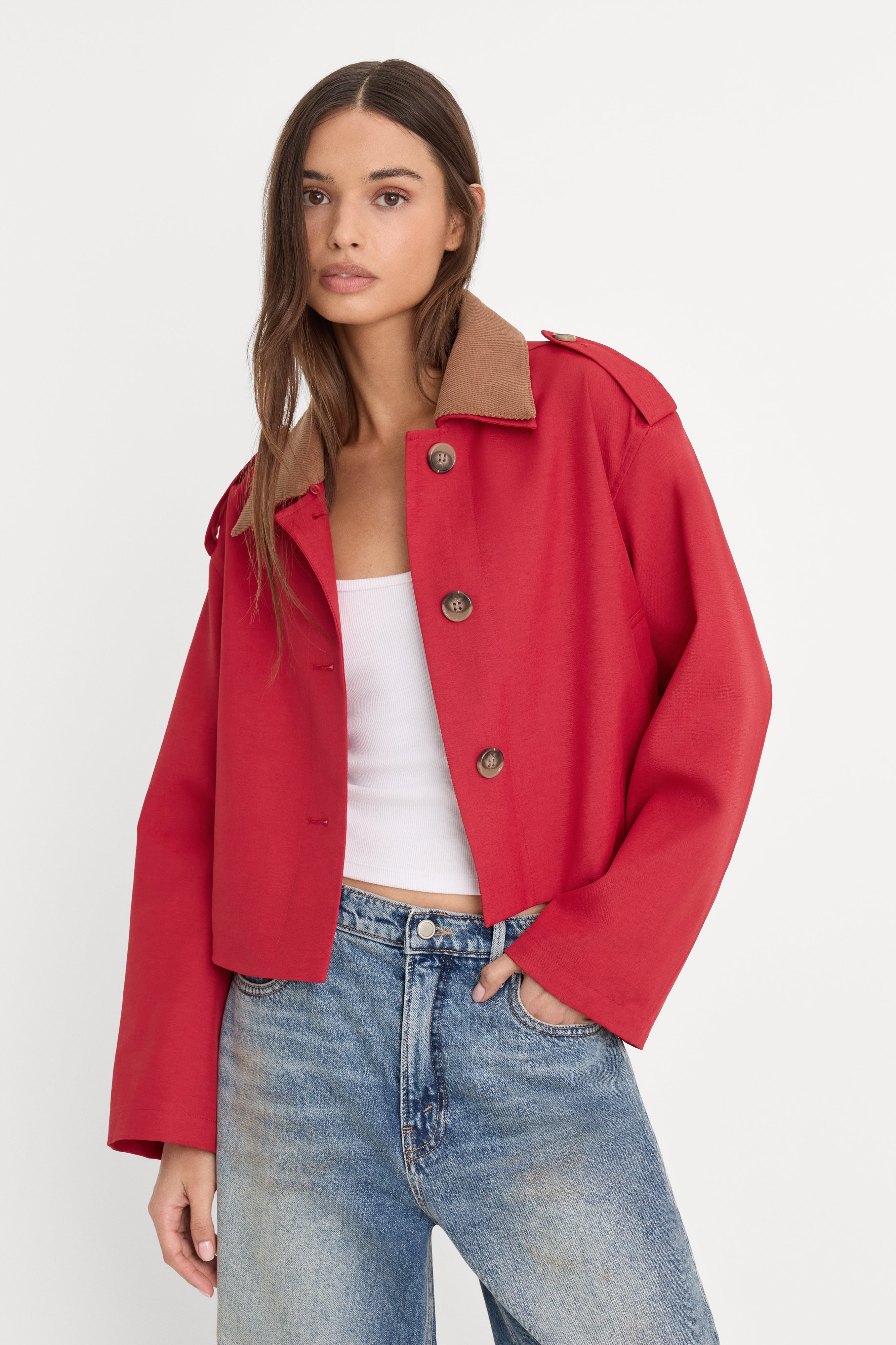 ジャケット・アウター [EuroArchive] 90s Fade Red Swing-top THE SWING JACKET | LIPSTICK – GOOD AMERICAN