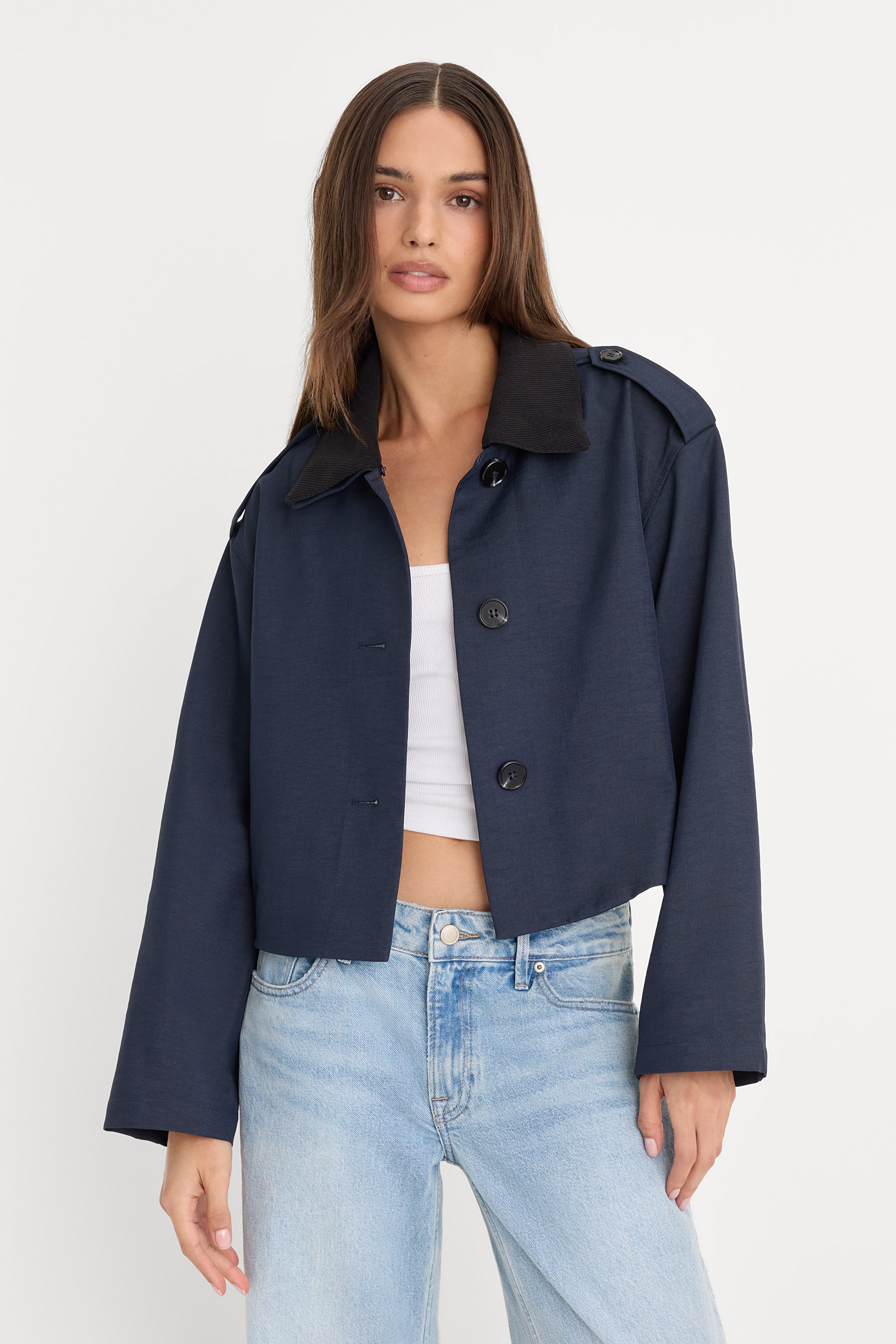 THE SWING JACKET | NEW NAVY002 – GOOD AMERICAN