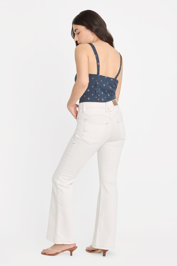 DOLLY JOLEANS PETITE FLARE JEANS | VINTAGE WHITE