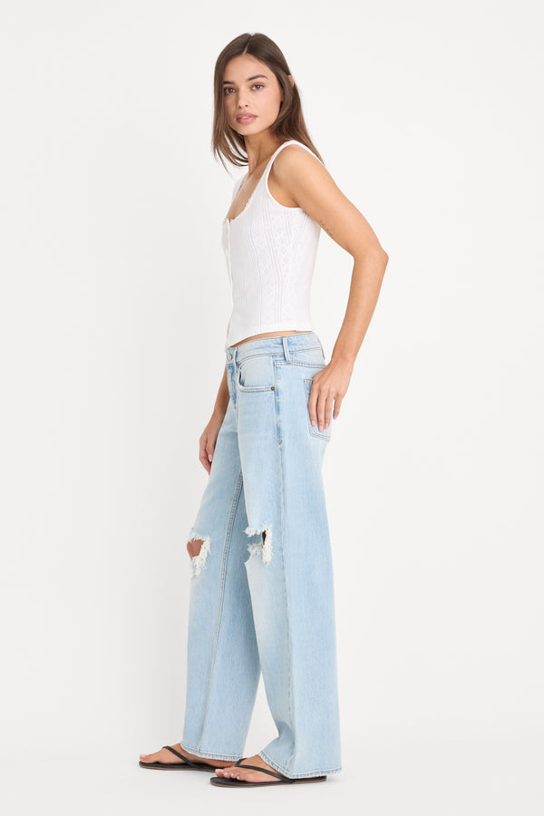 VINTAGE LOW LOOSE JEANS | INDIGO1249