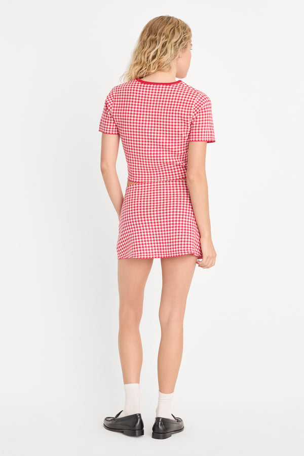 THE KEEPSAKE SKORT | CHERRY GINGHAM