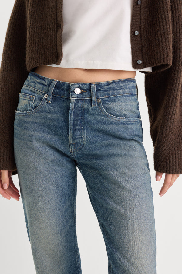 VINTAGE STRAIGHT ANKLE JEANS | INDIGO1282