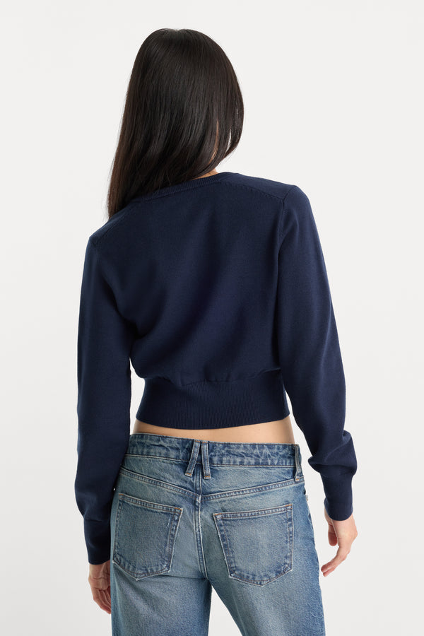 THE FINE KNIT CARDIGAN | NEW NAVY