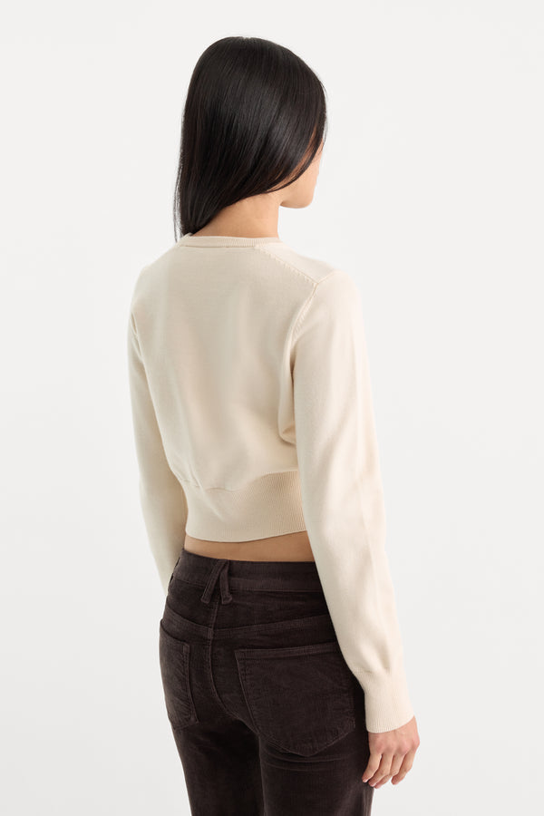 THE FINE KNIT CARDIGAN | PEARL