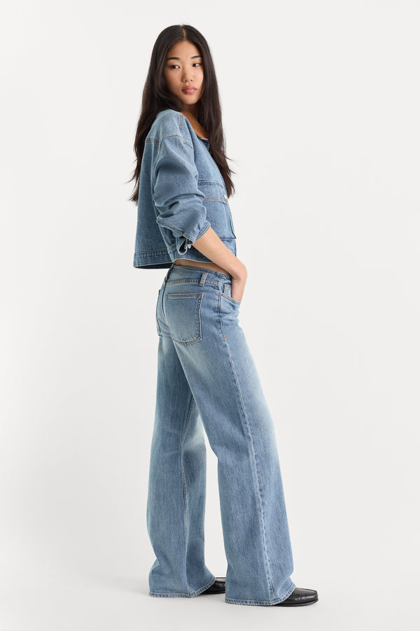 GHOST WAIST LOW LOOSE JEANS | AMBER