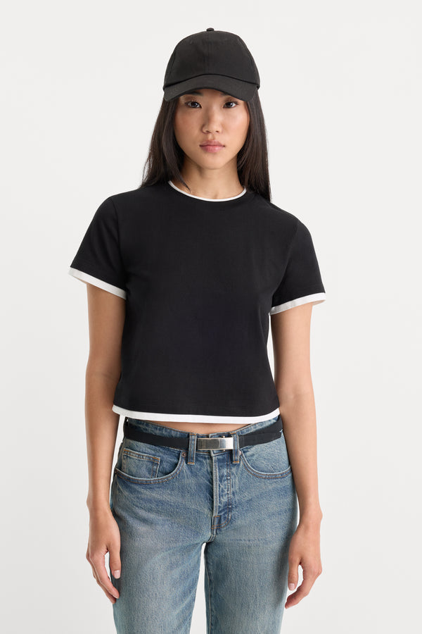 THE LAYERED TEE | BLACK