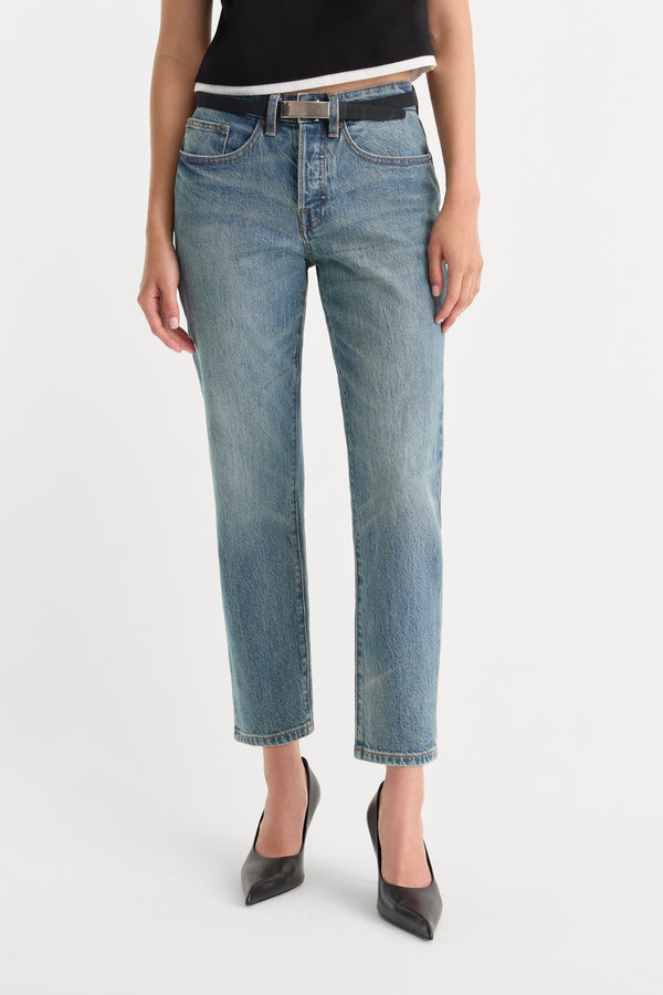 VINTAGE STRAIGHT ANKLE JEANS | OAK