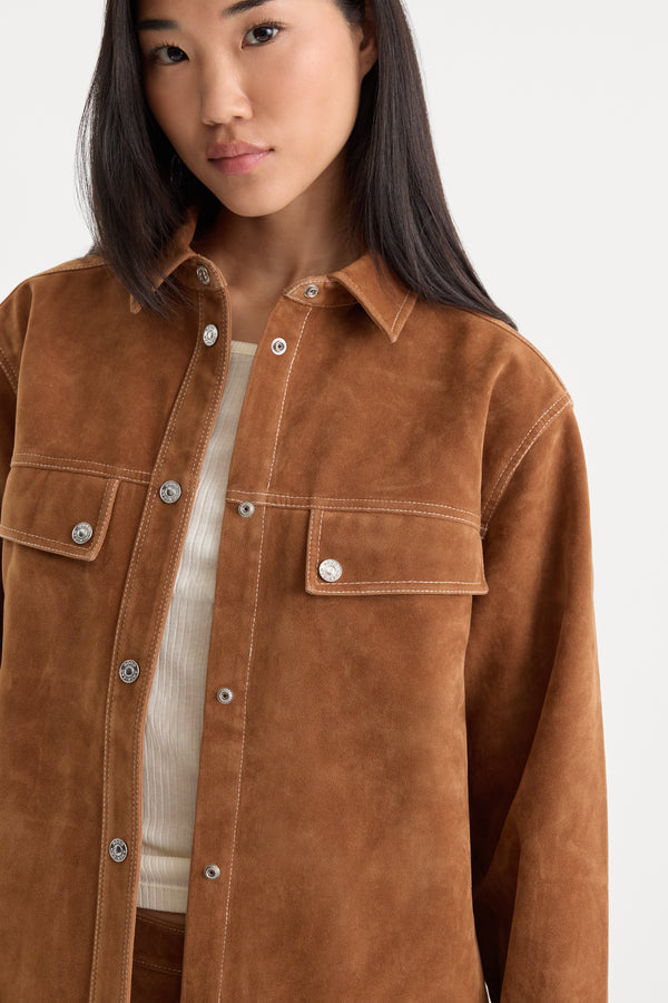 THE BETTER THAN SUEDE OVERSHIRT | CAFE CLAY