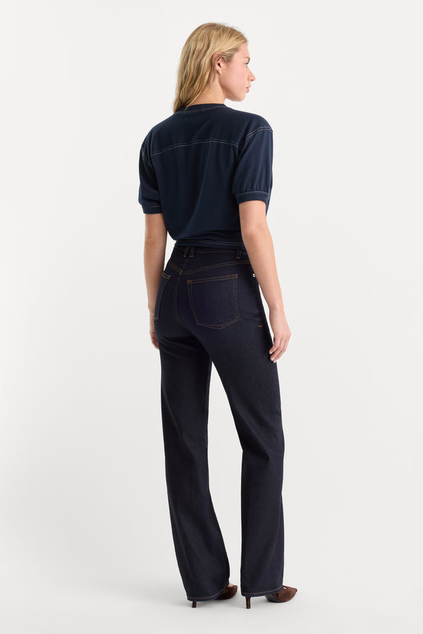 GOOD TRUE PETITE STRAIGHT JEANS | RINSE