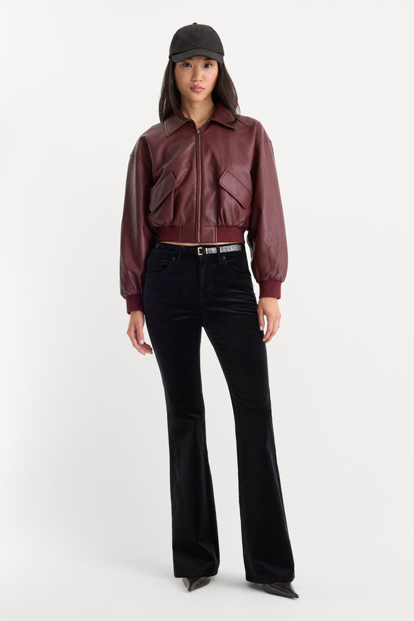 VELVET GOOD LEGS FLARE PANT | BLACK