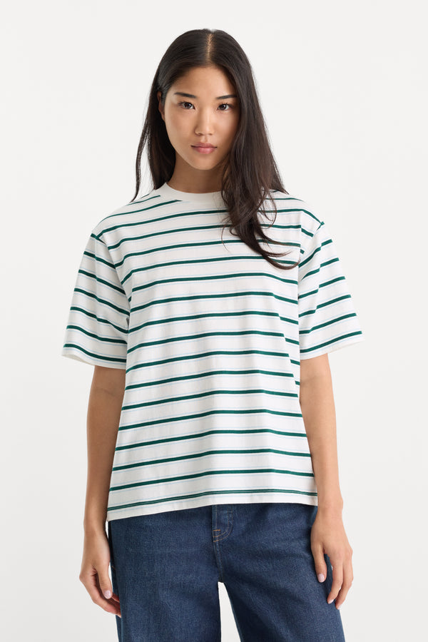 THE BODEGA TEE | FOREST MULTI STRIPE