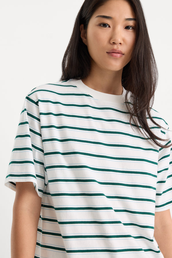 THE BODEGA TEE | FOREST MULTI STRIPE