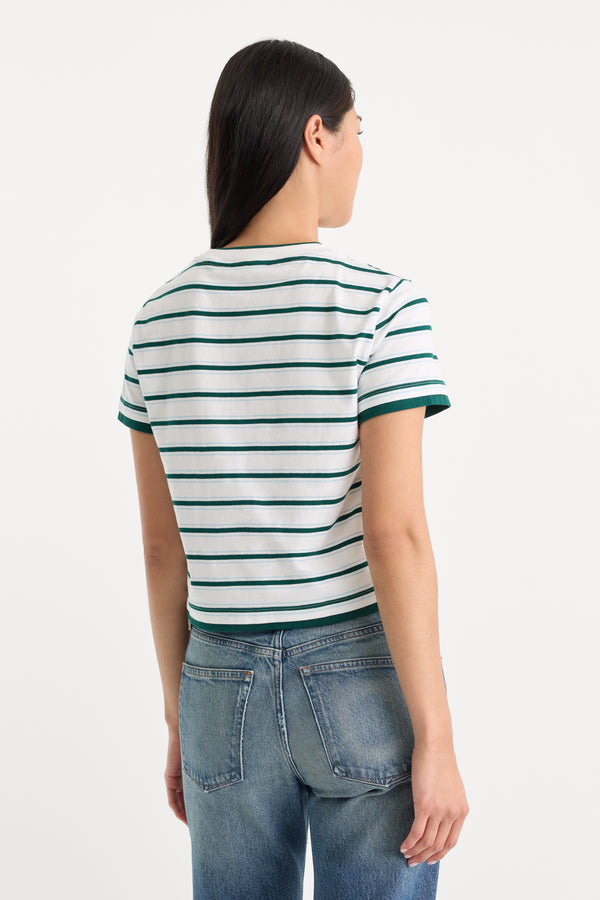 THE LAYERED TEE | FOREST MULTI STRIPE