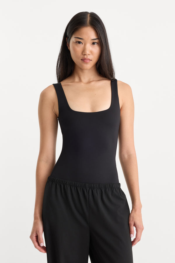 SCULPTING MODERN TANK BODYSUIT | BLACK