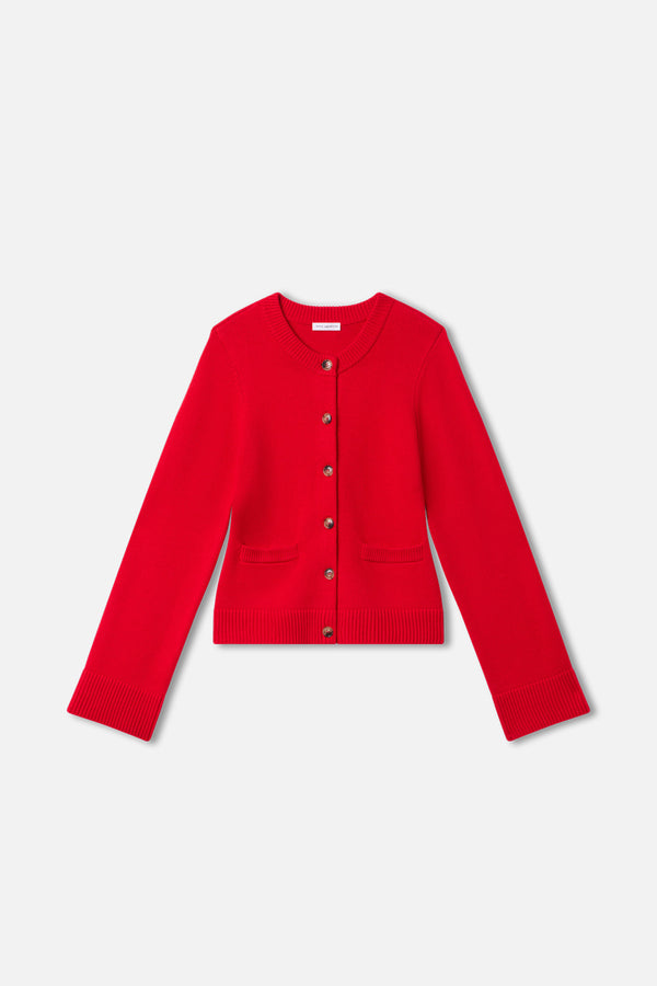 BUTTON FRONT KNIT CARDIGAN | CHILI001