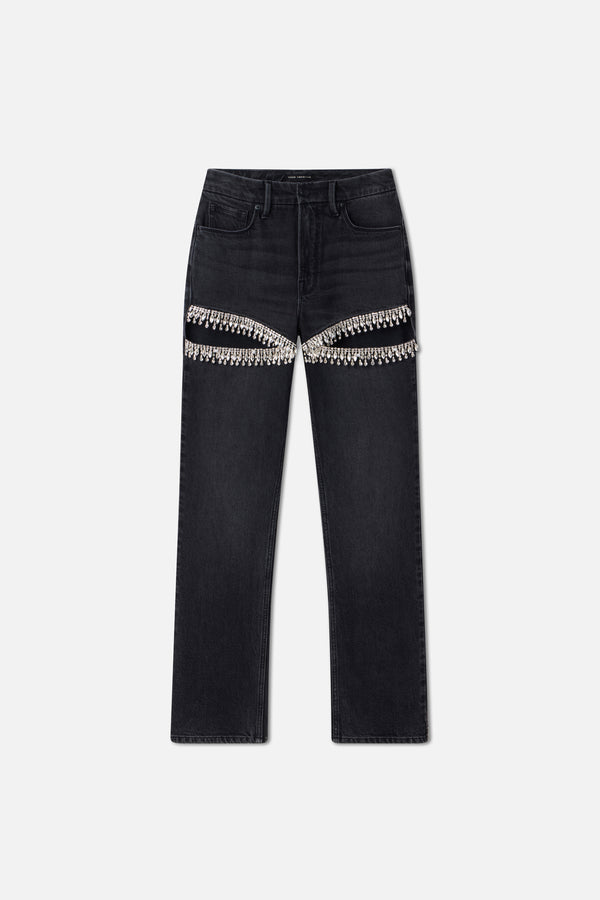 GOOD ICON STRAIGHT DIAMOND JEANS | BLACK376