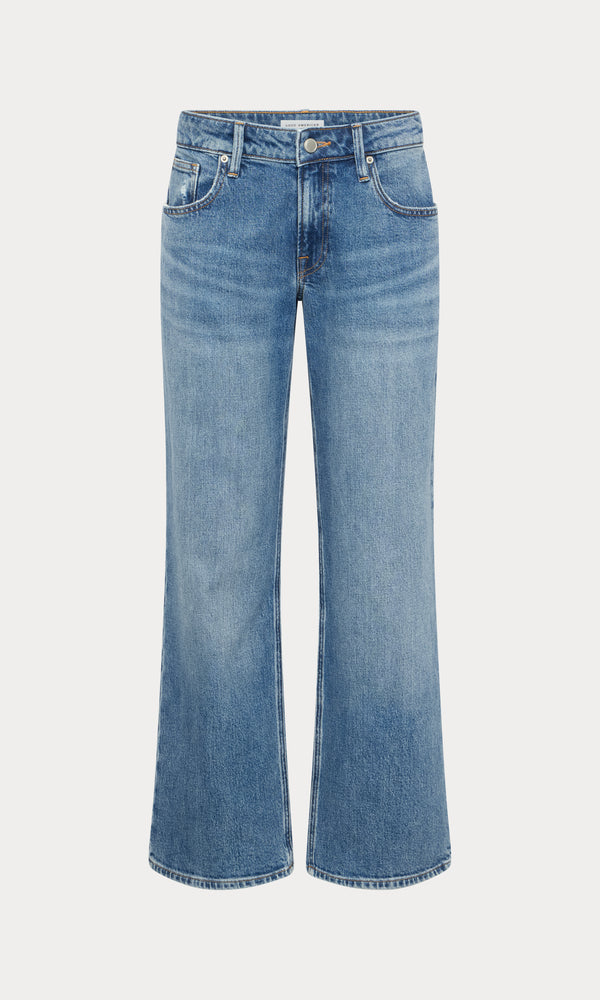 VINTAGE LOW LOOSE JEANS | INDIGO1224-6 | GOOD AMERICAN | FLAT