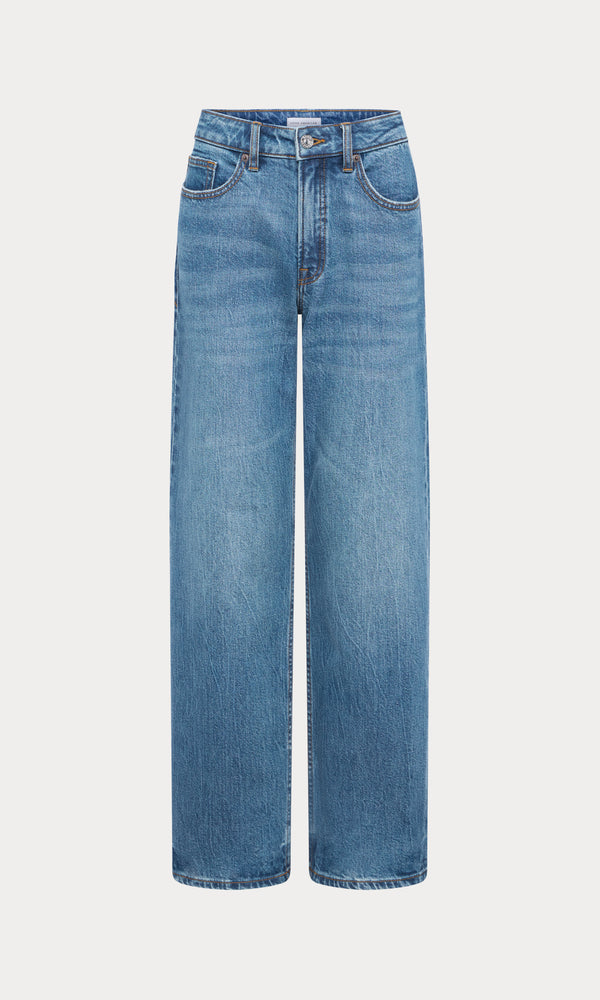 GOOD 90s JEANS | INDIGO1287-7 | GOOD AMERICAN | FLAT