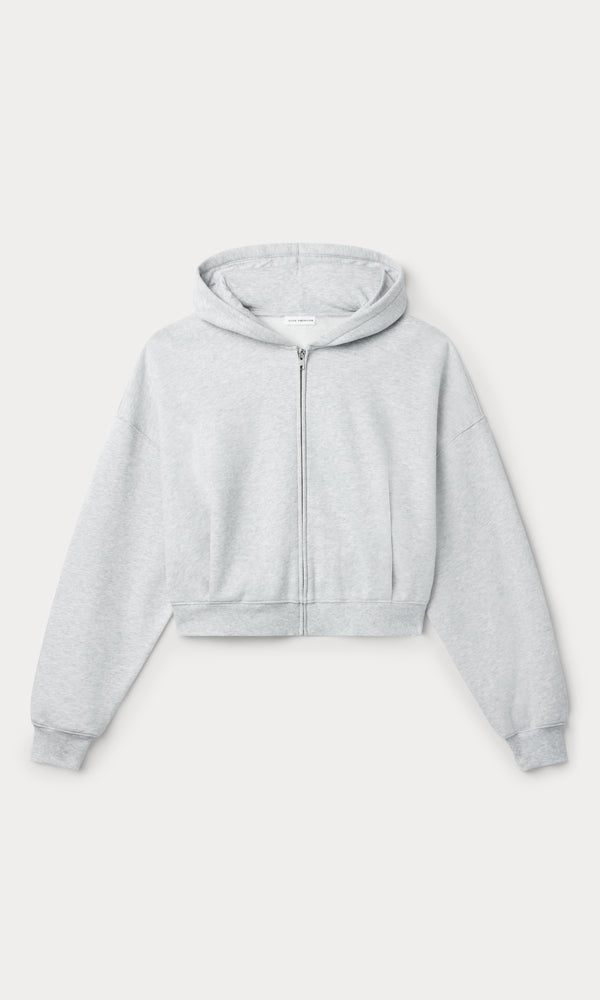 THE ZIP UP SWEATSHIRT | HEATHER GREY