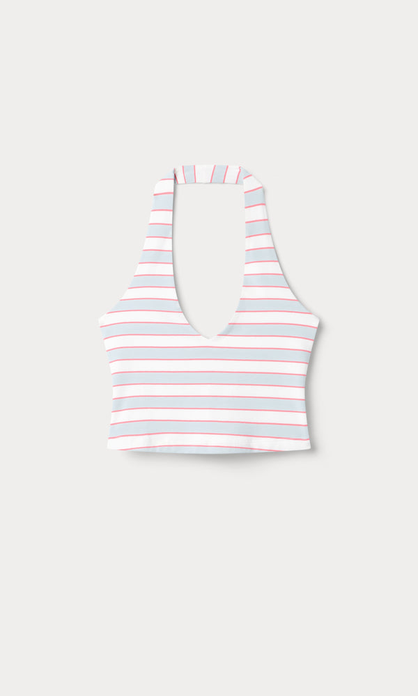 THE HALTER TANK | SKY STRIPE