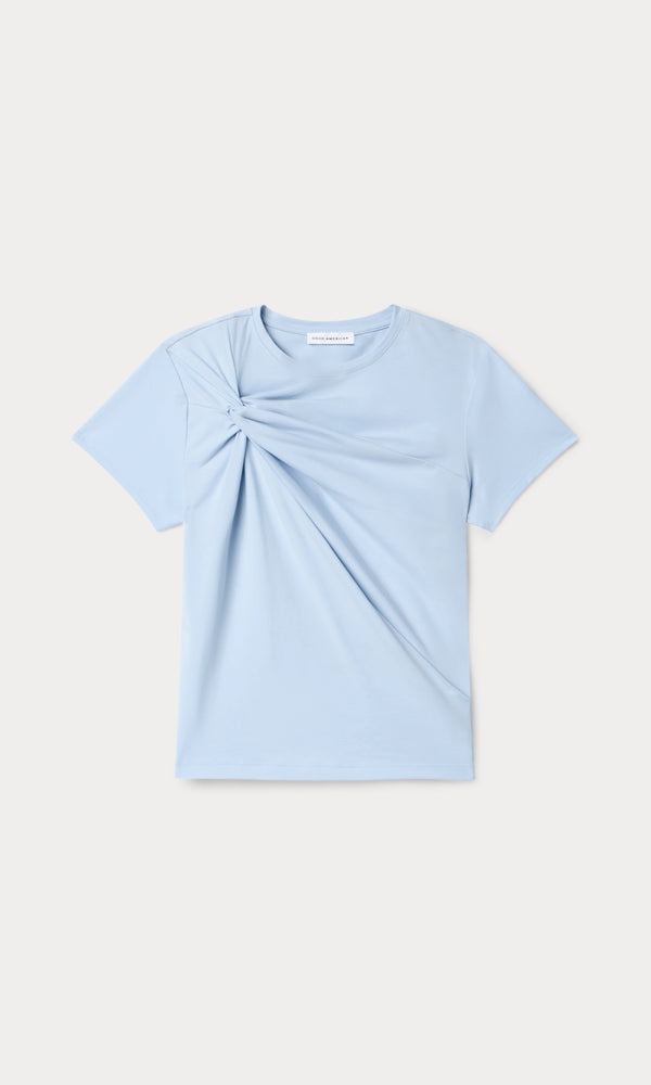 SUPER STRETCH TWIST TEE | SKY