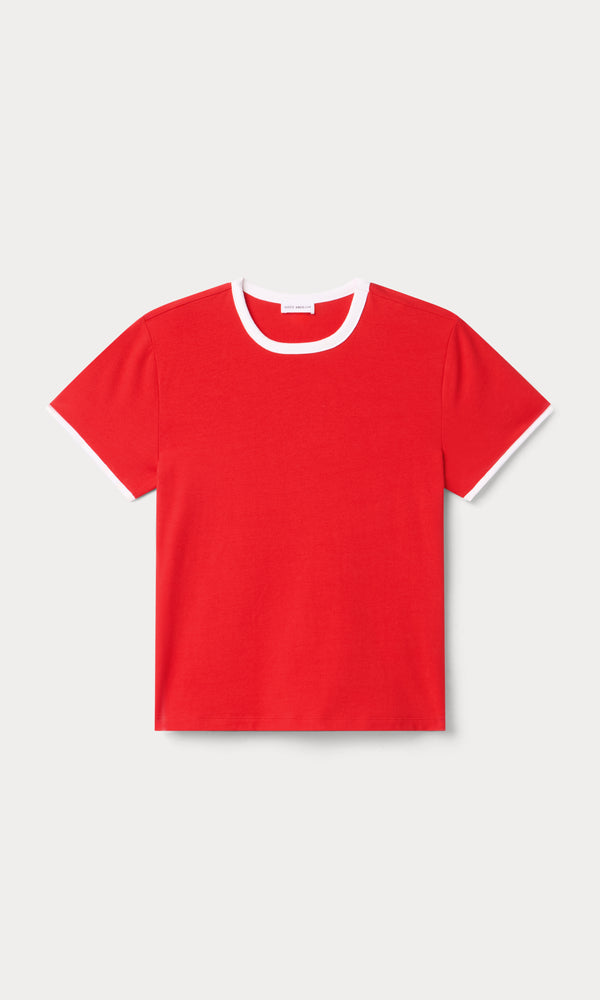THE RINGER BABY TEE | FLAMING HOT-5 | GOOD AMERICAN | FLAT