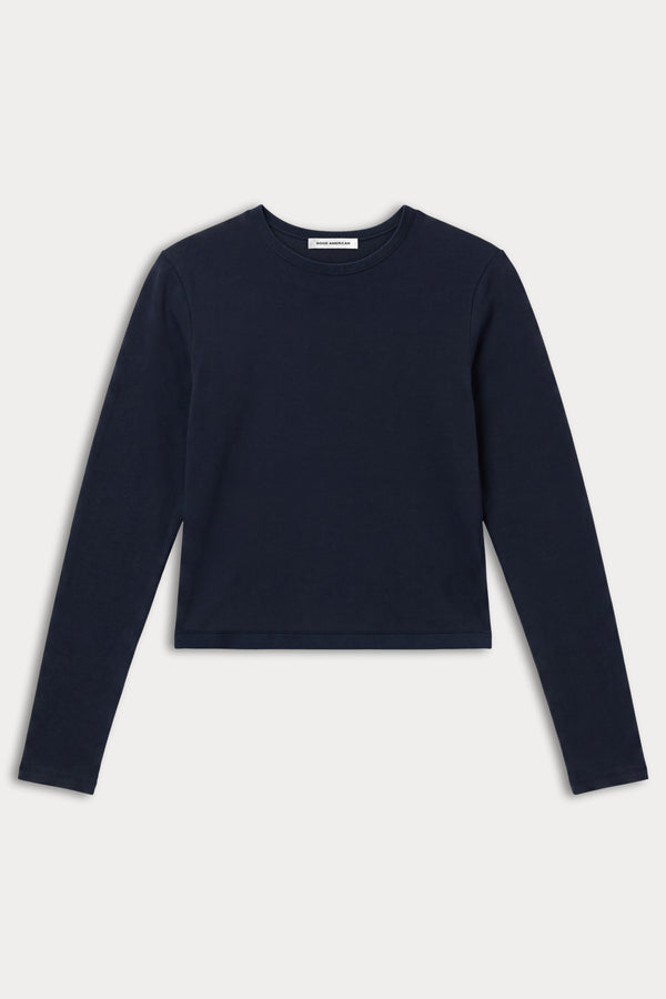 THE LONG SLEEVE BABY TEE | NEW NAVY