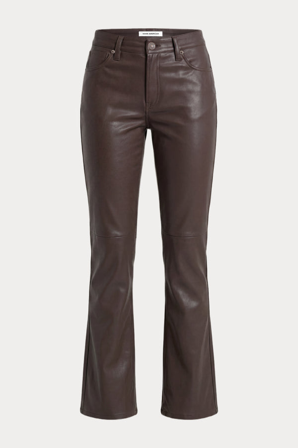 BETTER THAN LEATHER LOW RISE BOOTCUT PANT | ESPRESSO