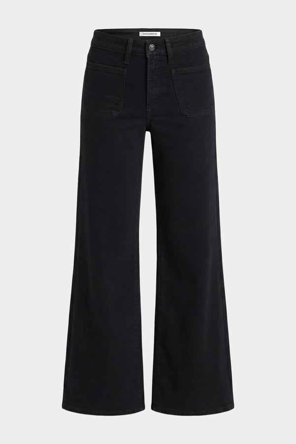 GOOD WAIST PALAZZO JEANS | BLACK001