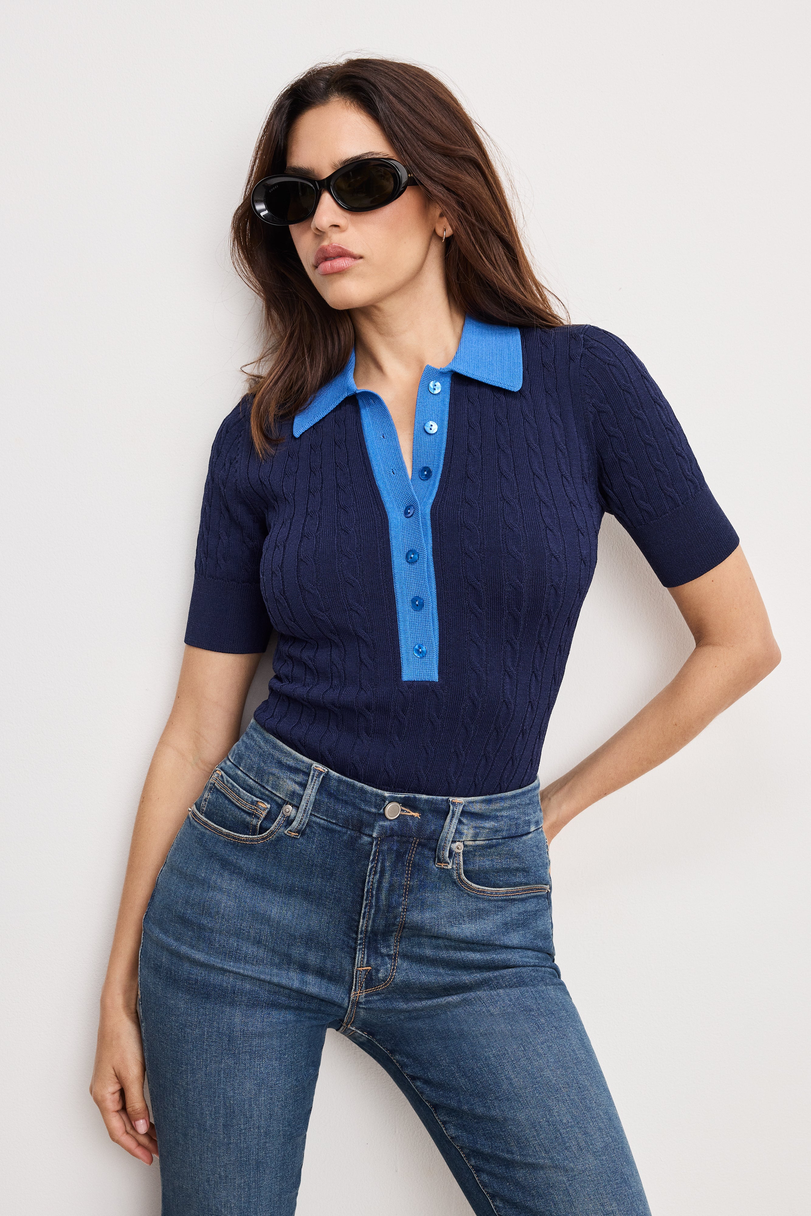 CABLE KNIT BODYSUIT | MIDNIGHT002 – GOOD AMERICAN