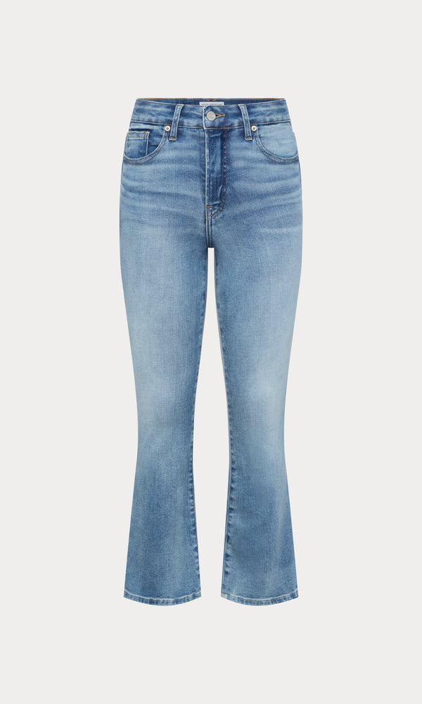 SOFT TECH GOOD LEGS CROP MINI BOOT JEANS| INDIGO1293