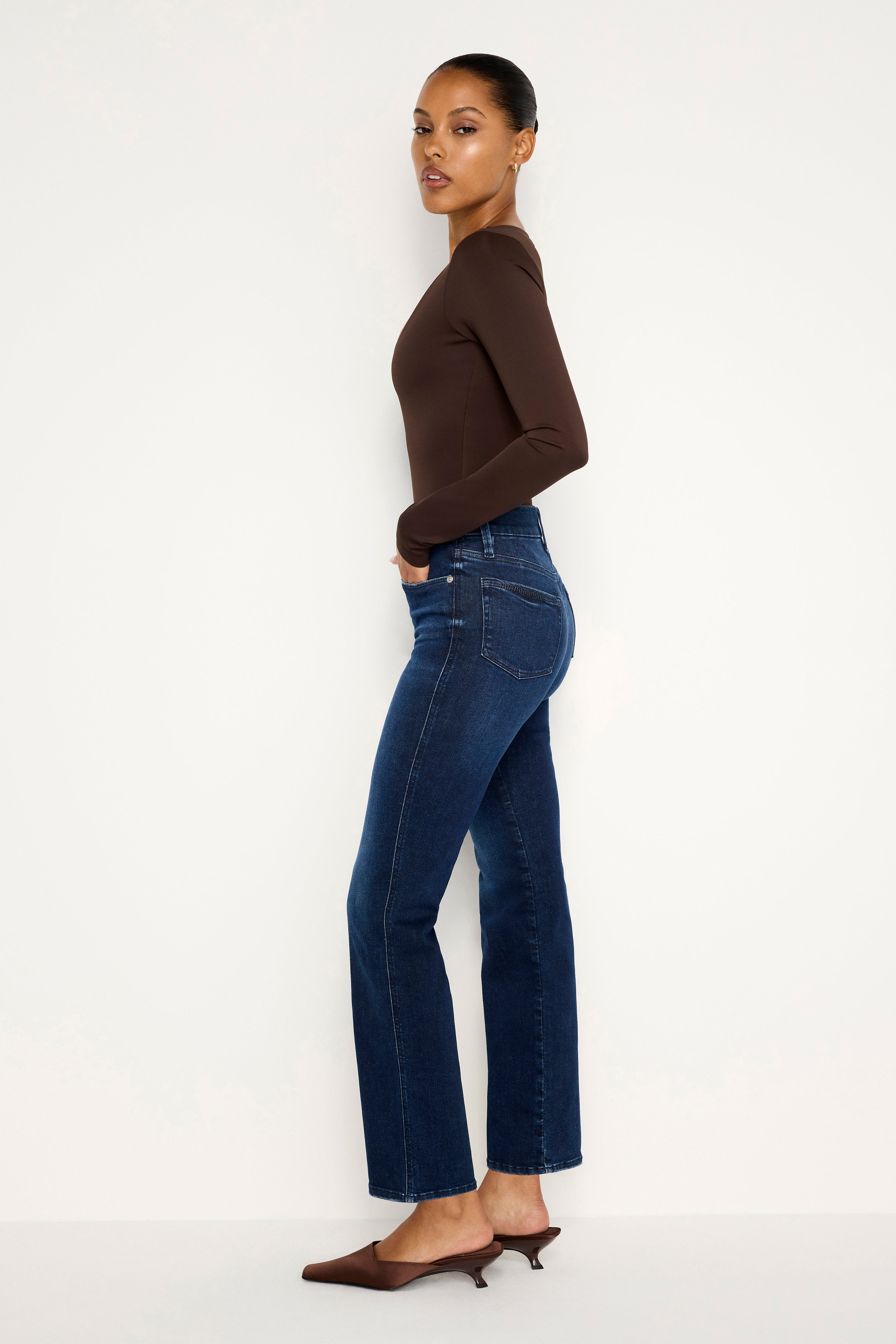 ALWAYS FITS GOOD CURVE STRAIGHT JEANS | INDIGO707 – GOOD AMERICAN