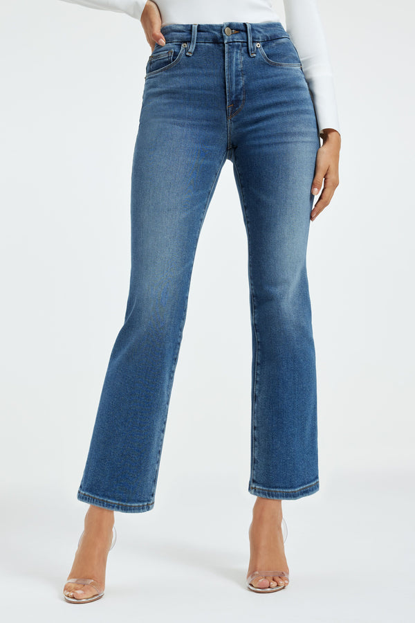 Good Legs Cropped Mini Bootcut Jeans fit module