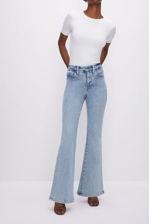 Good Petite Flare Jeans fit module