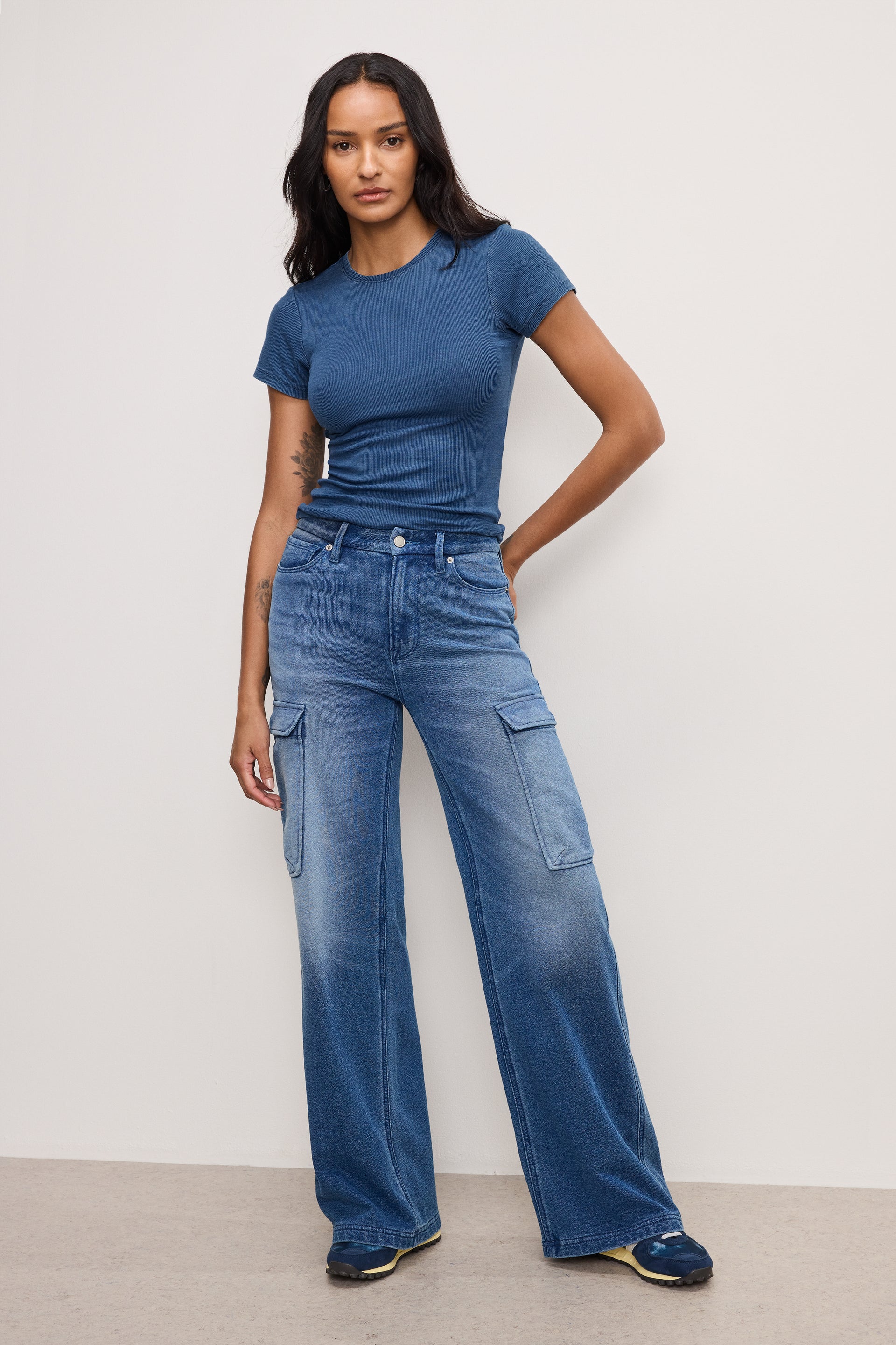 JEANIUS GOOD SKATE CARGO PANTS INDIGO900