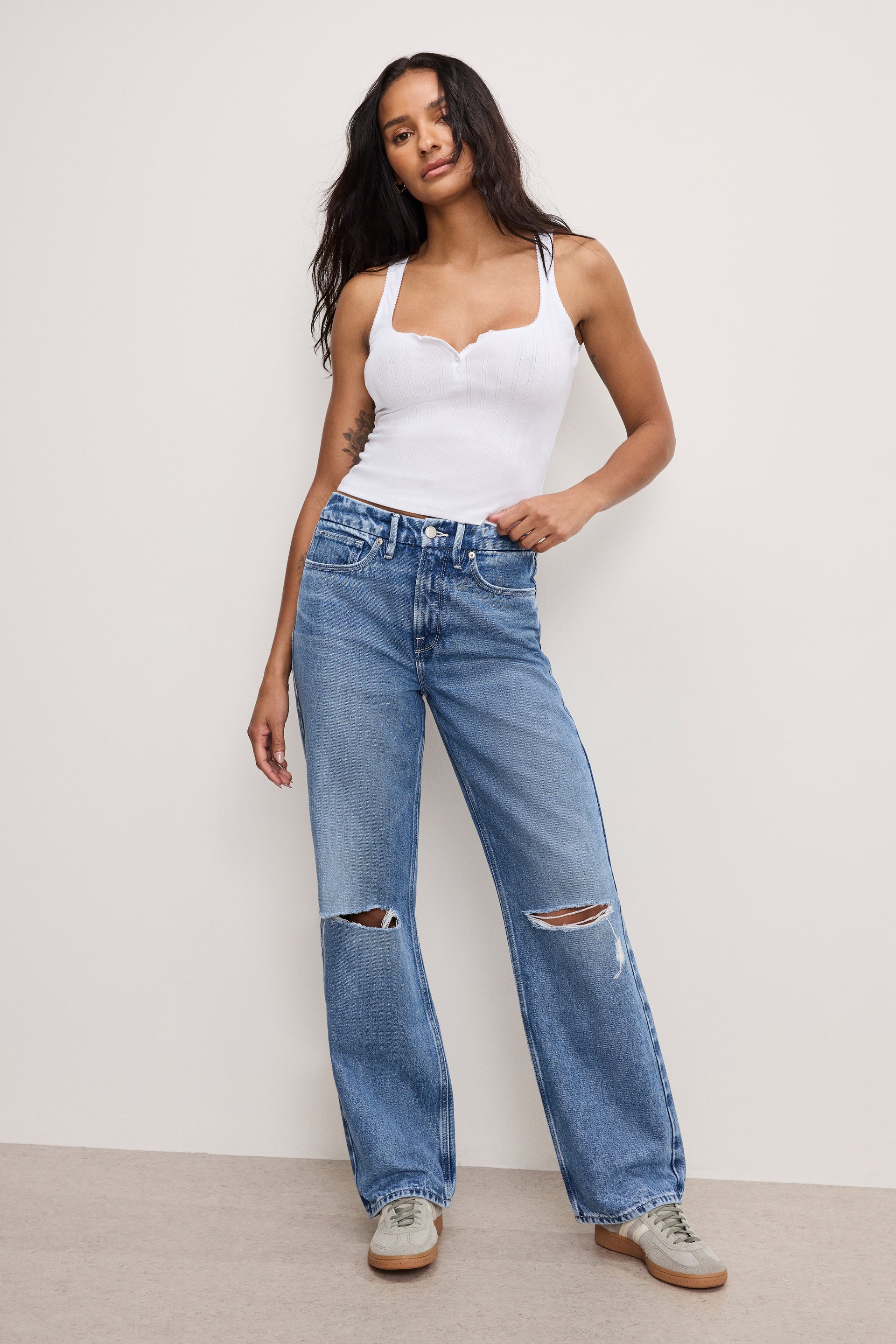 GOOD 90S RELAXED JEANS INDIGO893