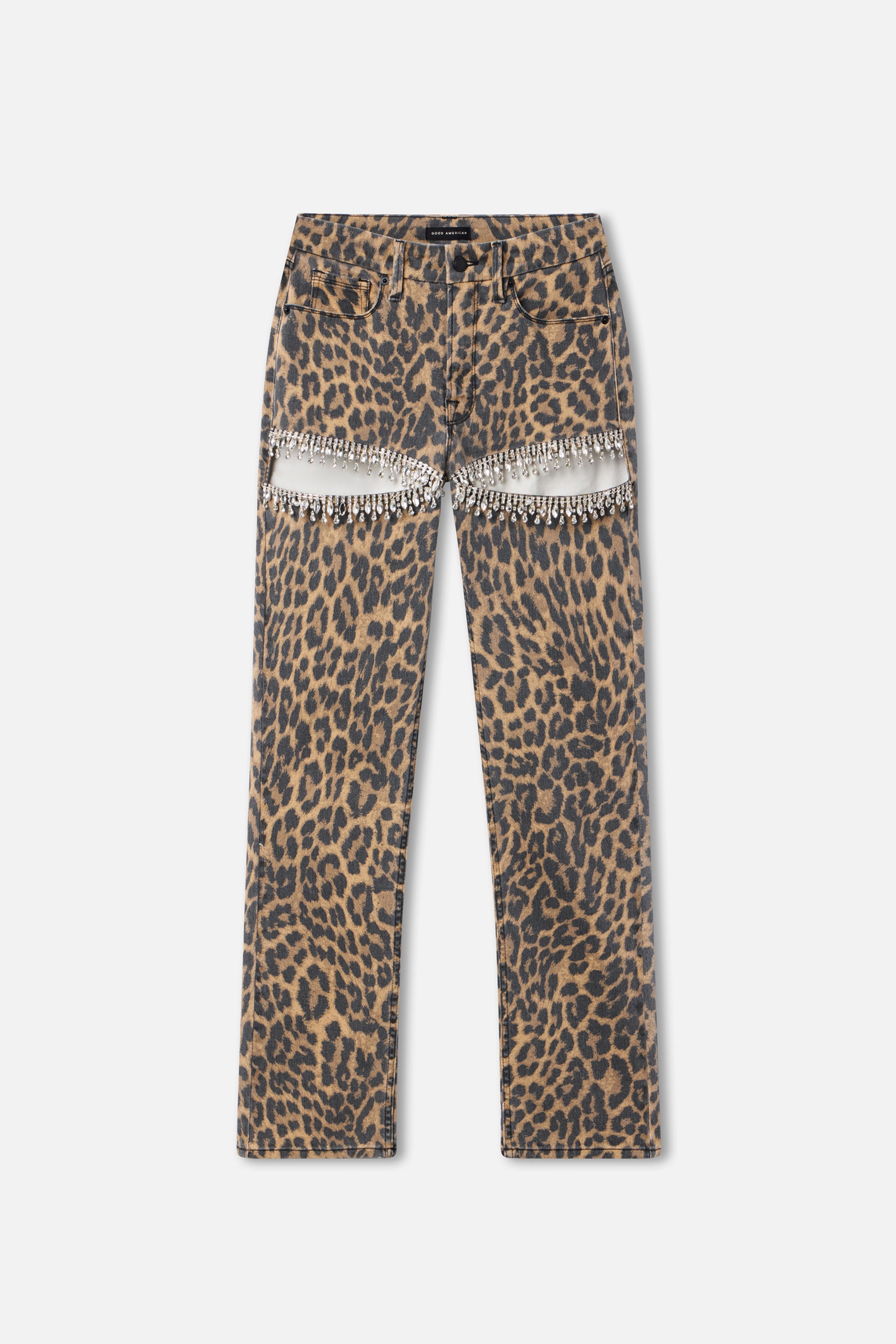 LEOPARD GOOD ICON STRAIGHT DIAMOND JEANS | LUCKY LEOPARD001 – GOOD